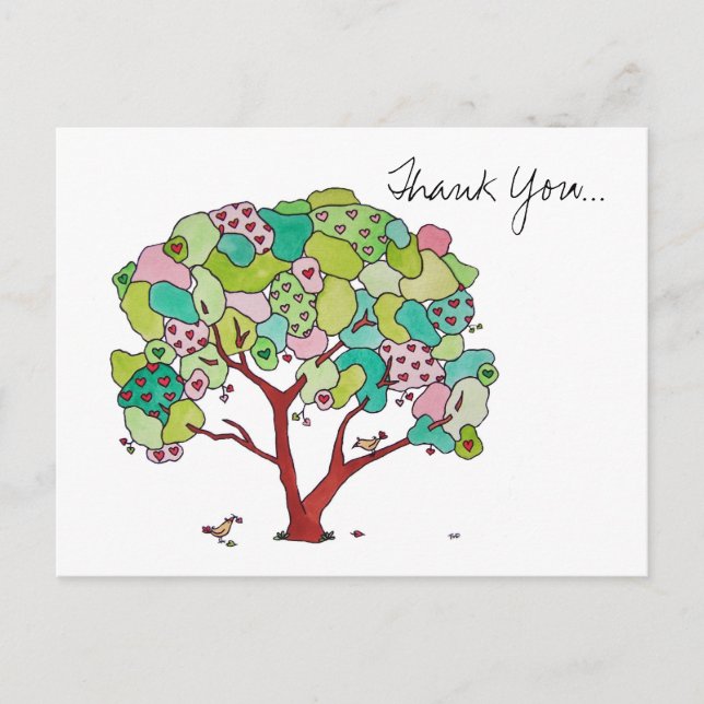 Thank You, Valentine Postcard (Front)