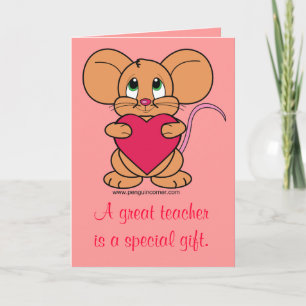 Thank you Valentine's Card Teacher