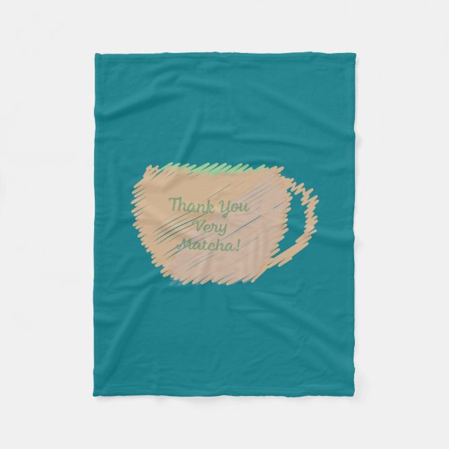 Thank You Very Match Fleece Blanket (Front)