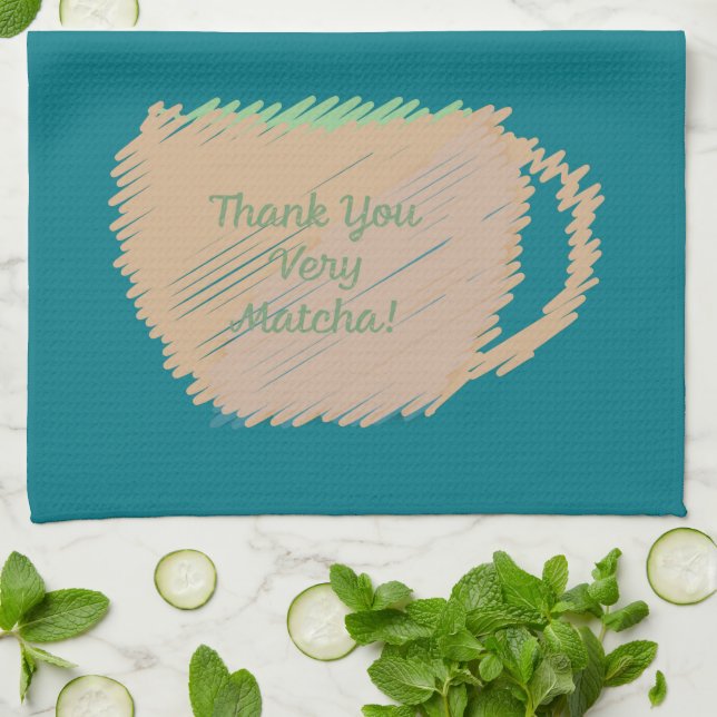 Thank You Very Match Kitchen Towel (Folded)
