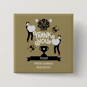 Thank You Very Much 2 Inch Square Button