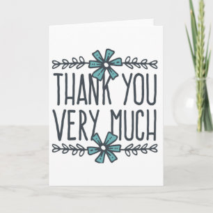 Thank you very much quote card