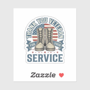 Thank You Veteran Patriotic Boots Service Shirt_1