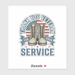 Thank You Veteran Patriotic Boots Service Shirt_1