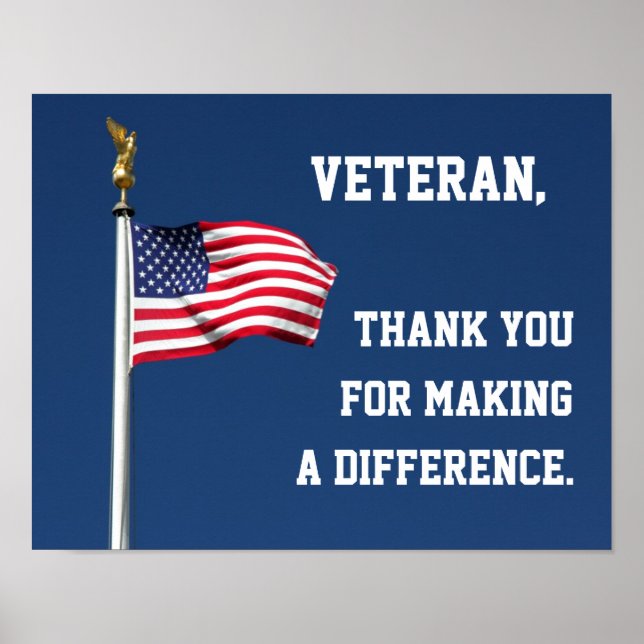 Thank you Veteran Poster (Front)