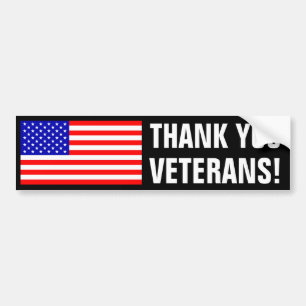 Thank You Veterans! Bumper Sticker