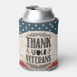 Thank You Veterans Can Cooler