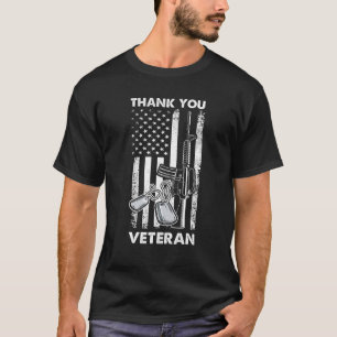 Thank You Veterans Combat Boots Veteran Day T-Shirt