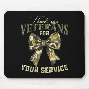 Thank You Veterans For Your Service Veterans Day  Mouse Pad