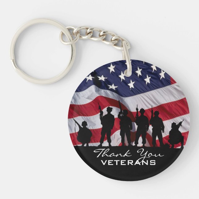 Thank You Veterans Keychain (Front)