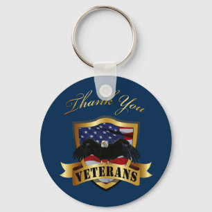 Thank You Veterans Keychain