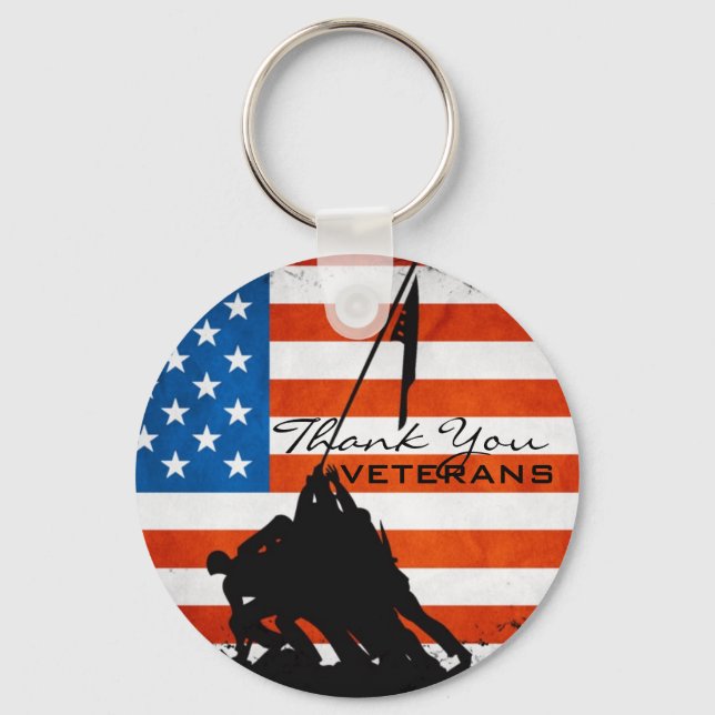Thank You Veterans Keychain (Front)