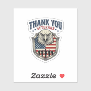 Thank You Veterans Patriotic Eagle Shield Shirt_1