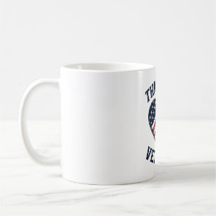 Thank You Veterans Patriotic Heart Vintage Shirt D Coffee Mug