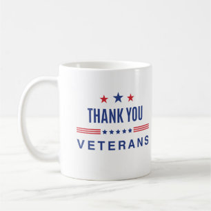 Thank You Veterans Proud Army Military Soldiers Coffee Mug