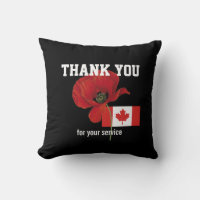THANK YOU Veterans Servicemen Poppy CANADA