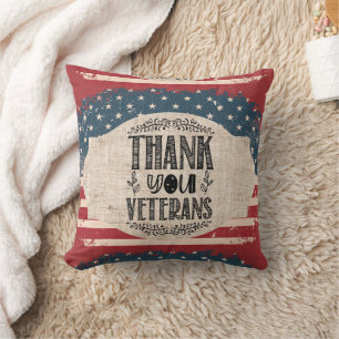 Thank You Veterans Throw Pillow