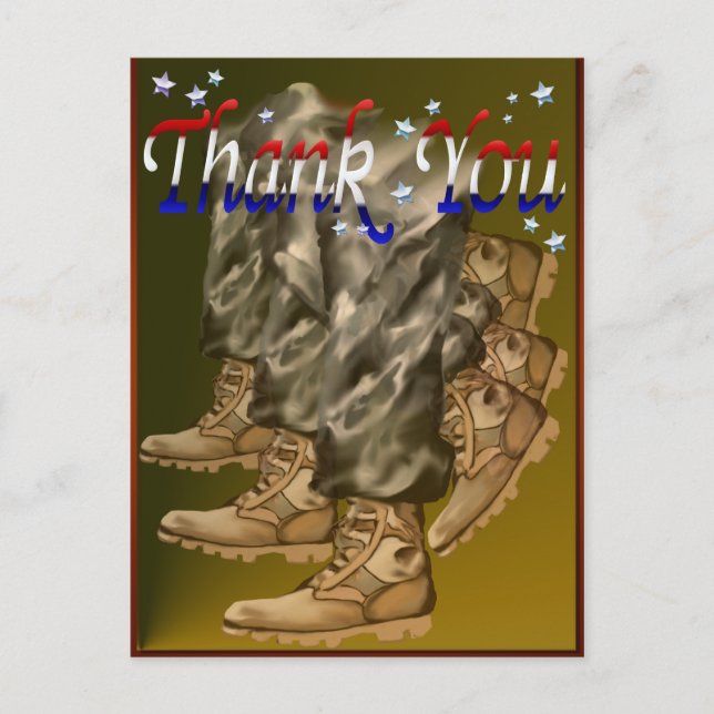 Thank You Vets Postcard (Front)