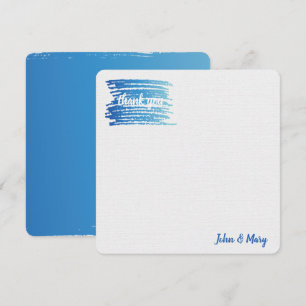 Thank You Watercolor Paint Smudge  Card