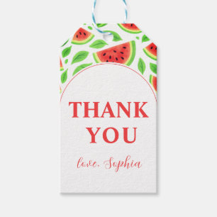 Thank You Watermelon Birthday Party Gift Tags
