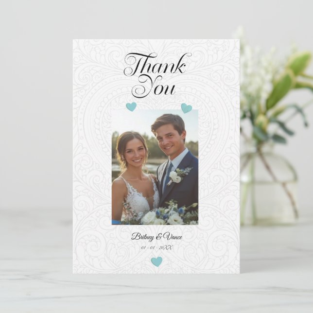 Thank You - Wedding Card (Standing Front)