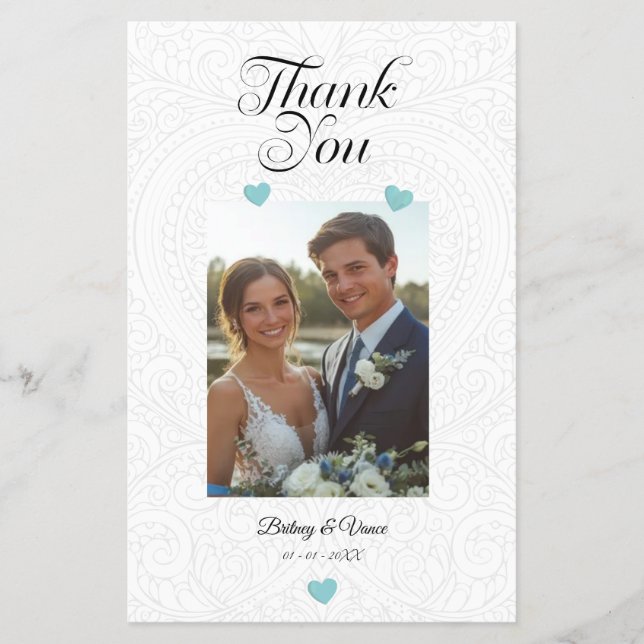 Thank You - Wedding Card (Front)