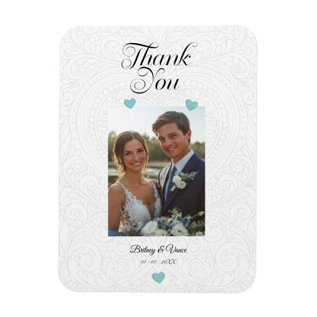 Thank You - Wedding Card Magnet (Vertical)