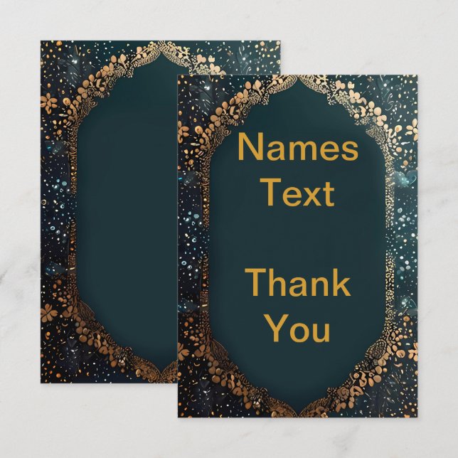 Thank You Wedding Cards (Front/Back)