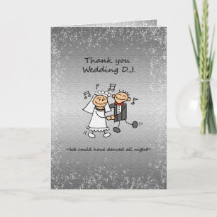 Thank you Wedding Dj Music Card