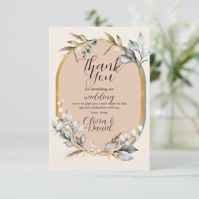 Thank You Wedding Engagement Cotton Neutrals (Standing Front)