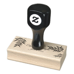 Thank You, Wedding, Ferns Rubber Stamp
