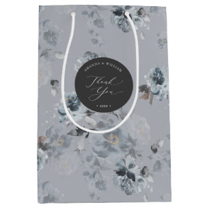 Thank You Wedding Gift Bag with Elegant Floral