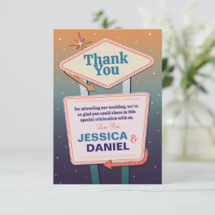 Thank You Wedding Las Vegas Engagement Card