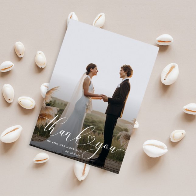 thank you wedding photo card (Creator Uploaded)