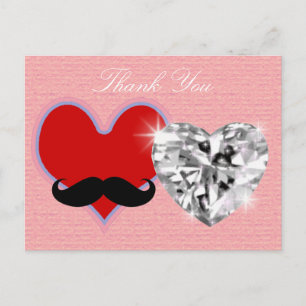 thank you - wedding postcard