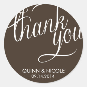 Thank You Wedding Stickers