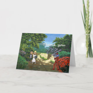 Thank You Wedding Videographer Male Card