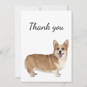 Thank You Welsh Corgi Dog Pet Animal  Card