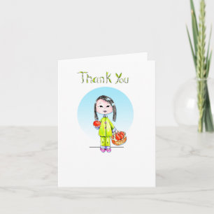 Thank You with Good Luck - long hair Card