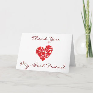 "THANK YOU" WITH HEARTFELT MESSAGE THANK YOU CARD