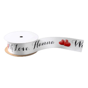 Thank You with Love Personalize Satin Ribbon