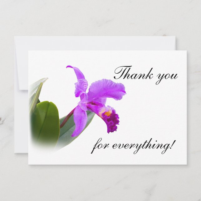 Thank You with Orchid (Front)
