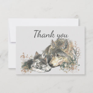 Thank You Wolf & Cub Parent Babysitter Card