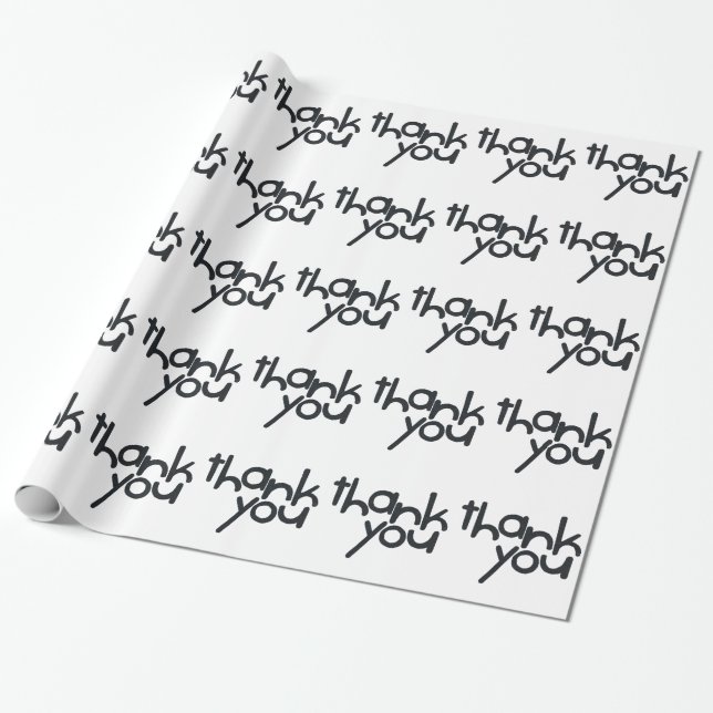 Thank You wrapping paper (Unrolled)