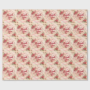 Thank you  wrapping paper