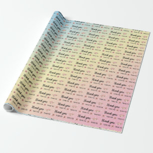 Thank you wrapping paper