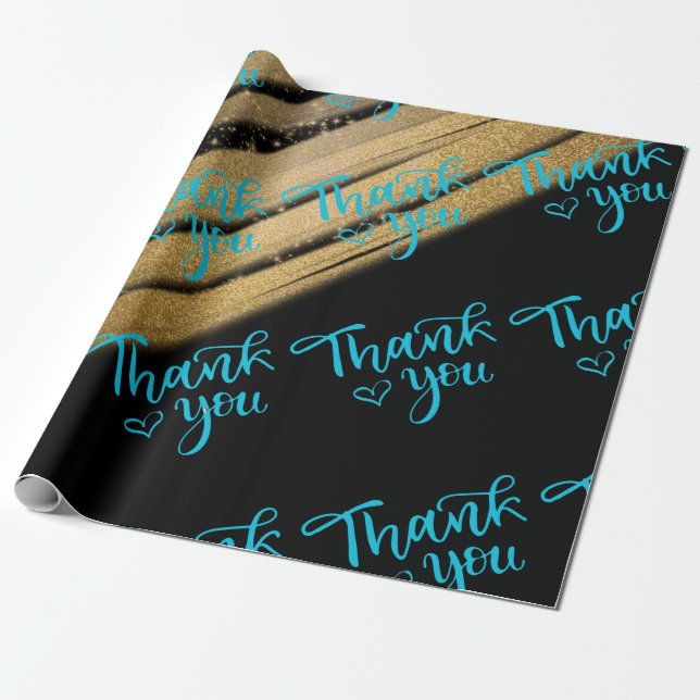 Thank You Wrapping Paper (Unrolled)