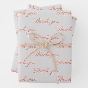 Thank you  wrapping paper 