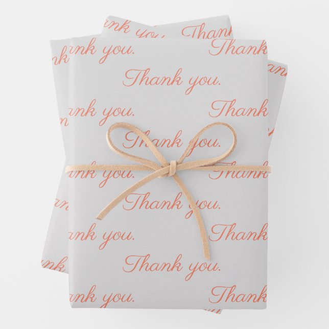 Thank you  wrapping paper  (In situ)