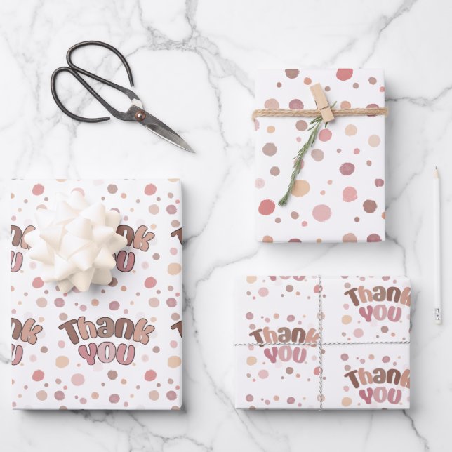 Thank you  wrapping paper sheet (Front)